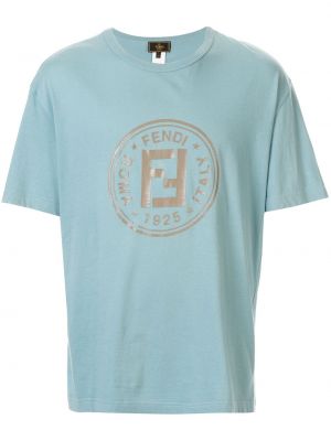 Camiseta con estampado Fendi Pre-owned azul