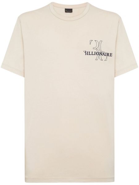 Kokvilnas t-krekls ar izšuvumiem Billionaire