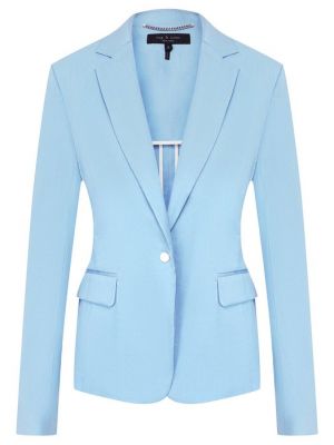Льняной пиджак Rag&bone голубой