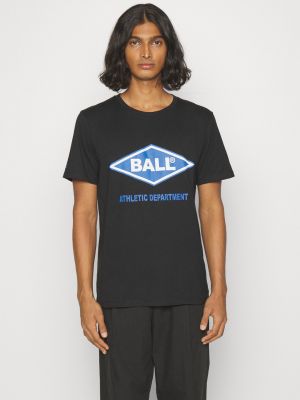 Футболка с принтом Ball черная