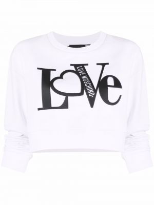 Sweatshirt Love Moschino hvit