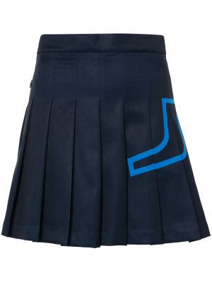 Plisovaná sukňa J.lindeberg modrá