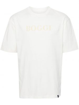 T-shirt aus baumwoll Boggi Milano weiß