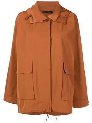 Pernata jakna s gumbima s kapuljačom Lenny Niemeyer smeđa