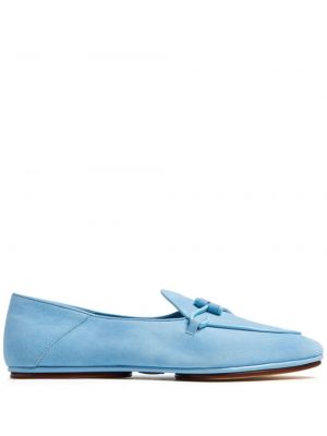 Pantofi loafer din piele de căprioară Edhen Milano albastru
