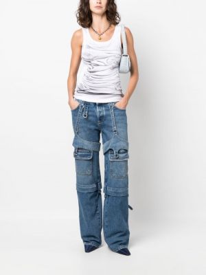 Straight jeans mit reißverschluss Off-white