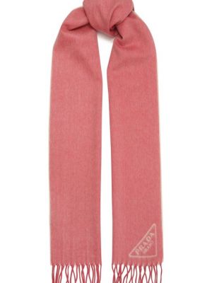Кашемировый шарф Prada розовый