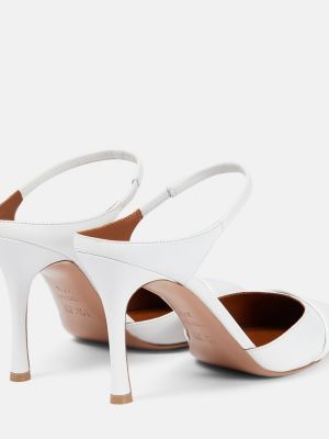 Mules de cuero Malone Souliers blanco