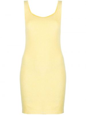 Плетена мини рокля Patou жълто