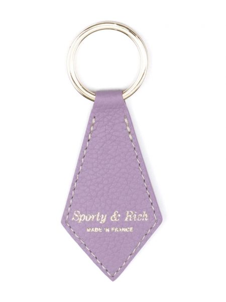 Usnjena ogrlica Sporty & Rich vijolična