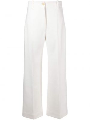 Pantalon en laine Patou blanc