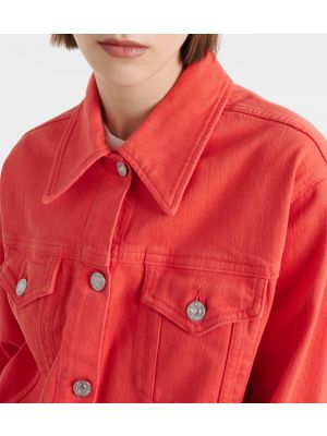 Oversize jeansjacke 7 For All Mankind rot
