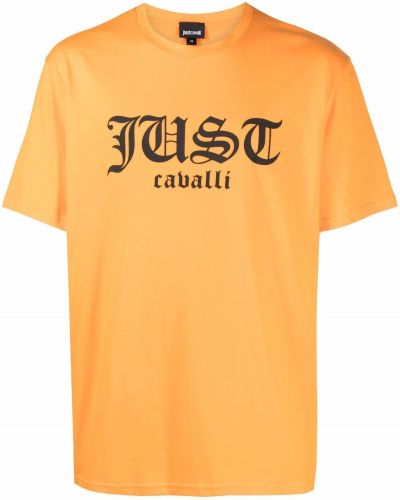 Trykt t-skjorte Just Cavalli oransje