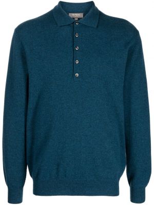 Kašmyro polo marškinėliai N.peal mėlyna