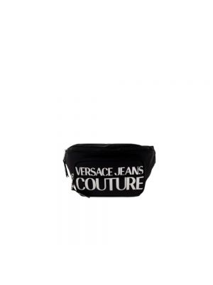 Nylonowy pasek Versace Jeans Couture czarny