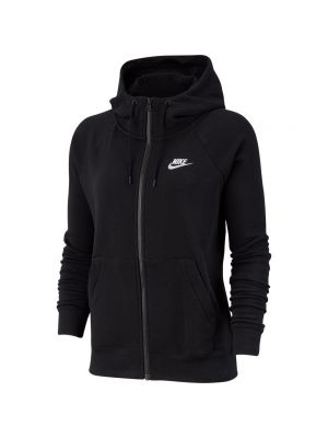 Fleecová mikina s kapucí Nike černá
