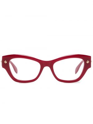 Ochelari cu nasturi Alexander Mcqueen Eyewear roșu