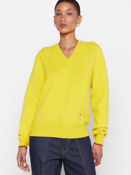 Sweter Victoria Beckham żółty