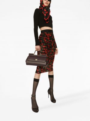 Raštuotas pieštuko formos sijonas Dolce & Gabbana