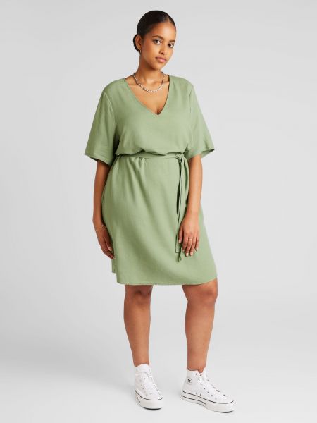 Rochie tip cămașă Vero Moda Curve verde