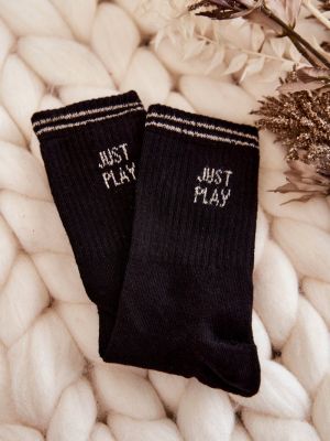 Спортни чорапи с надписи Kesi черно