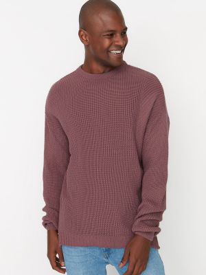 Sweter z okrągłym dekoltem oversize Trendyol