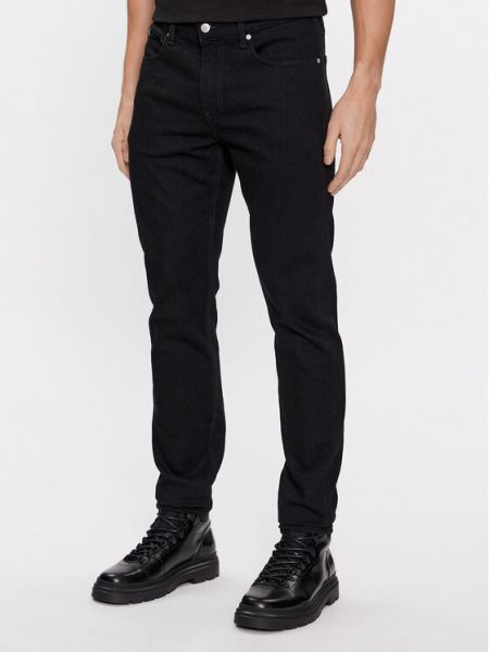 Slim fit skinny farmernadrág Calvin Klein Jeans fekete