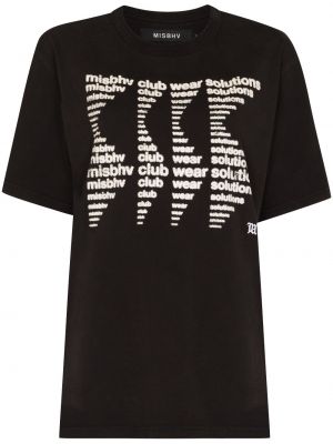 Camiseta de manga larga manga larga Misbhv negro