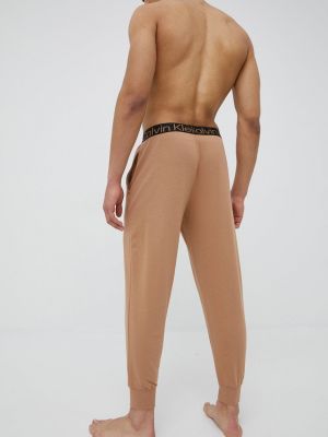 Spodnie sportowe Calvin Klein Underwear brązowe