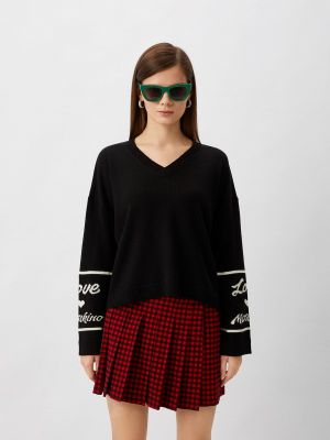 Черный пуловер Love Moschino