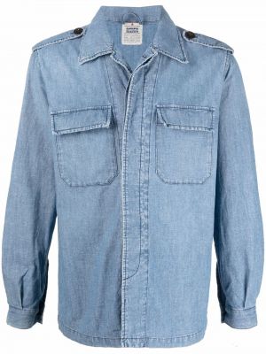 Camicia jeans ricamata Manuel Ritz blu