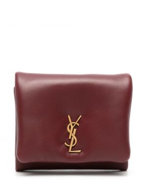Kožená peňaženka Saint Laurent červená