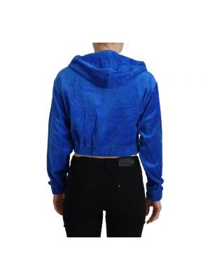 Sudadera con capucha de algodón Juicy Couture azul