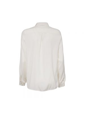 Blusa de seda Le Tricot Perugia blanco