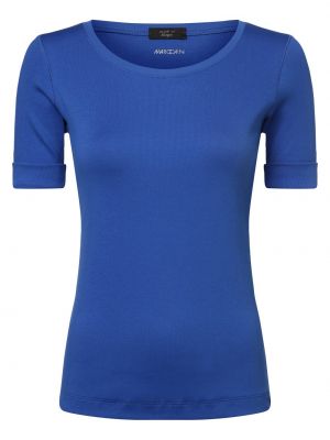Koszulka bawełniana Marc Cain Sports niebieska