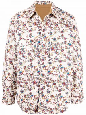 Kvetinová bavlnená košeľa s potlačou Isabel Marant