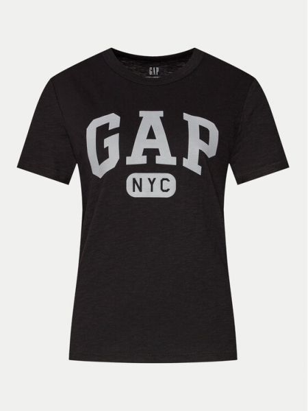 Priliehavé tričko Gap čierna