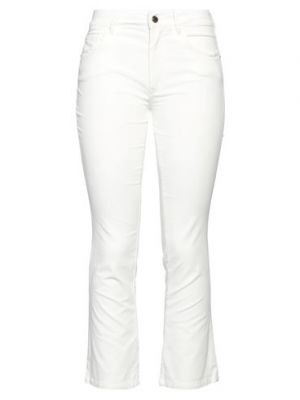 Pantaloni di cotone Re-hash bianco