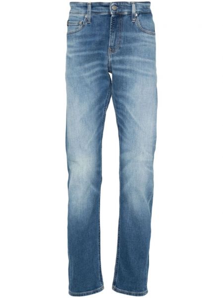 Slim fit stretch farkut Calvin Klein Jeans sininen