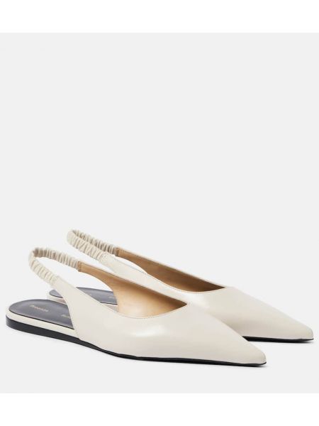 Slingback lær ballerinasko Proenza Schouler hvit