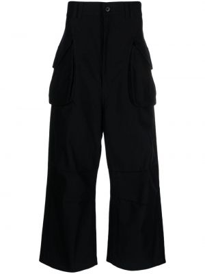 Voľné bavlnené cargo nohavice Junya Watanabe Man čierna