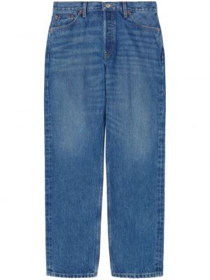 Bavlněné straight fit džíny Re/done modré
