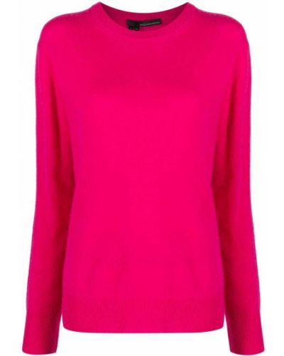 Кашмирен пуловер с кръгло деколте 360cashmere розово