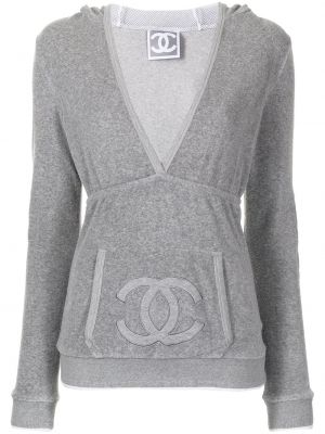 Top con capucha Chanel Pre-owned gris