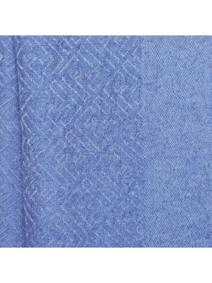 Bufanda de cachemir con estampado de cachemira Fendi Vintage azul