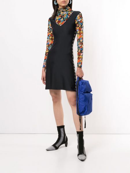 Vestido bootcut con apliques Chanel Pre-owned azul