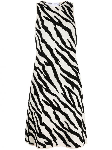 Tigerstripete trykt dress Proenza Schouler White Label