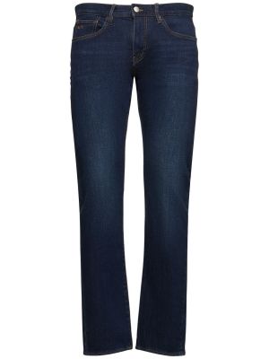 Bavlněné slim fit skinny džíny Armani Exchange modré