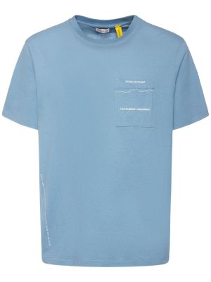 Jersey t-shirt Moncler Genius himmelblau