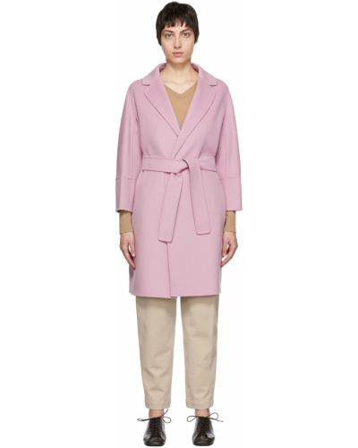 Шерстяное пальто 's Max Mara, розовое